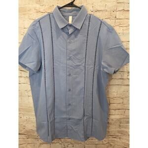 Mapick Mens Polo Shirts Size Large NWT Short Sleeve Blue